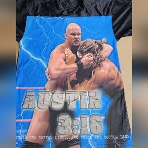 Wwe stone cold Steve Austin 2 sided v neck shirt